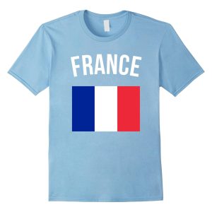 81D-GKo5L5L._UL1500_ France T-shirt French Flag Tee Vacation Travel Gift Souvenir